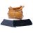 Zoie Mia Michele Caramel Macciato Faux Pebble Leather Carry Dog Bag