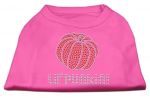 Lil' Punkin Rhinestone Dog T-Shirt - Bright Pink