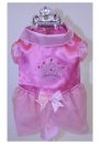 Satin Princess with Crown  Costume for Dogs