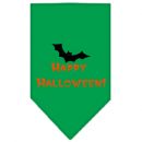 Halloween Bat Dog Bandana - Green