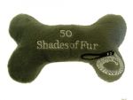 50 Shades of Fur Bone Dog Toy