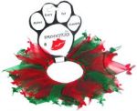 Christmas Bones Party Dog Collar