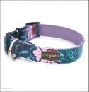 Bouquet Laminated Cotton Dog Collar