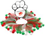 Fuzzy Wuzzy Christmas Party Dog Collar