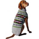 Grey Fairisle Dog Sweater