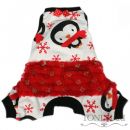 Ruffled Winter Penguins Pajamas for Dogs