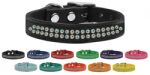 AB Crystal Dual Row Leather Collar