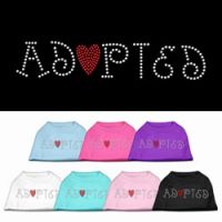 Adopted  Rhinestone Dog Shirt