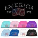 Classic American Rhinestone Dog Shirt