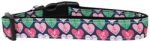 Anchor Candy Hearts Nylon Ribbon Dog Collar