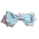 Aqua Satin  Bow Tie for Dogs