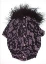 Bardot Lace Button Back Cotton Blend Dog Cardigan