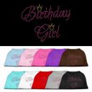Brithday Girl Rhinestone Dog Shirt