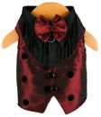 black dotted dog tuxedo formal vest