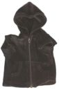 Black Velour Dog Hoodie Front Zip
