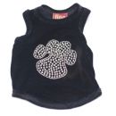 Black Velvet Paw Dog Tank