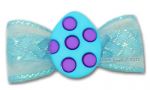 Blue Dotted Egg  Bow for Dogs