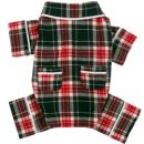 Blue Flannel Dog Pajamas