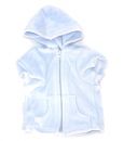 Blue Velour Dog Hoodie Front Zip