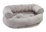 Bowsers Silver Treats Microvelvet Double Donut  Bed for Dogs
