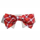 Bow Tie Collar - Red Checker for Dogs