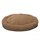 Brown Microfiber  Bagel Bed for Dogs