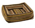 Bowsers Canyon Stripe Microvelvet Dutchie  Bed for Dogs
