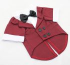 Classic Burgundy Dog Tuxedo