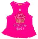 Pink Birthday Cupcake Tank Dog Dress