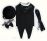 X-Small Dog Tuxedo- Black