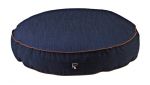 Denim Cotton Round Bed for Dogs