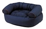 Denim Cotton Double Donut Bed for Dogs