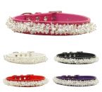 Faux Croc Beaded  Collar for Dogs