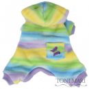 Rainbow Butterflies Hooded Fleece Dog Pajamas