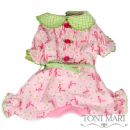 Floral & Ribbon Smocking Dog Pajamas
