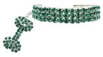Green Glamour Bits Dog Jewelry