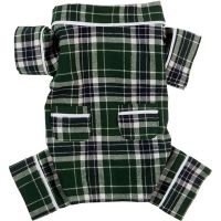 Green Flannel Dog Pajamas