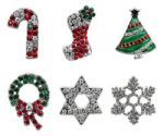 Holiday 10mm Slider Dog Charms