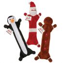 Holiday Stuffing-Less Festive Dog Toys