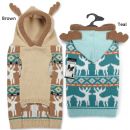 Classic Antler Sweater Hoodie (Blue or Brown)
