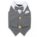 Kelsey Grey  Tuxedo Vest for Dogs