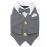 Kelsey Grey  Tuxedo Vest for Dogs