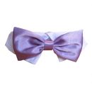Lavender Satin Dog Bow Tie