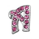 Colored Swarovski Crystal Block Letter Collar Charms - 10mm for Dogs