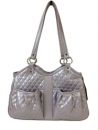 Lilac Quilted Luxe Metro Dog Bag