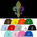 Mardi Gras Fleur De Lis Rhinestone Dog Shirt