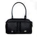 Marlee Black Quilted Dog Carrier