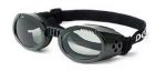 Metallic Black ILS gles with Light Smoke Lens for Dogs