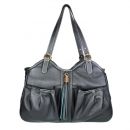 Midnight Metro Tassel Dog Carrier