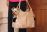 Madison Mica Michele Mocha Faux Pebble Leather Carry Dog Bag